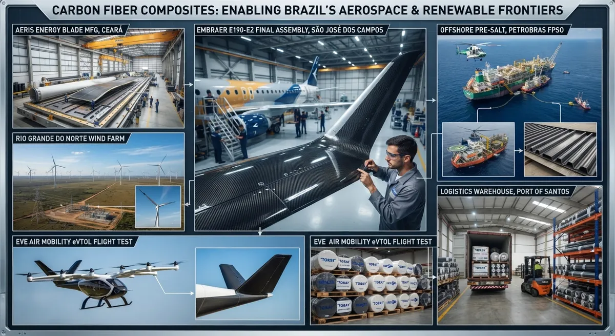 Brazil Carbon Fiber Market 2026: Embraer's Aerospace Supply Chain and Renewable Energy Demand