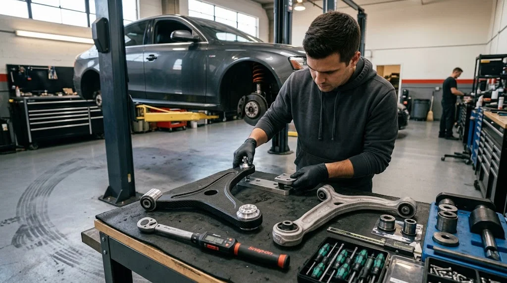 Carbon Fiber Control Arms: Suspension Geometry and Composite Design