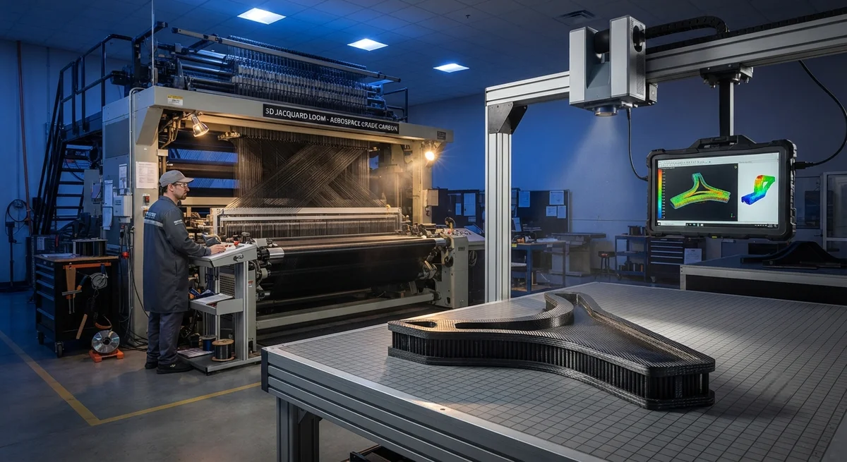 3D Woven Carbon Fiber Preforms for Aerospace: Z-Direction Reinforcement and Near-Net-Shape Manufacturing