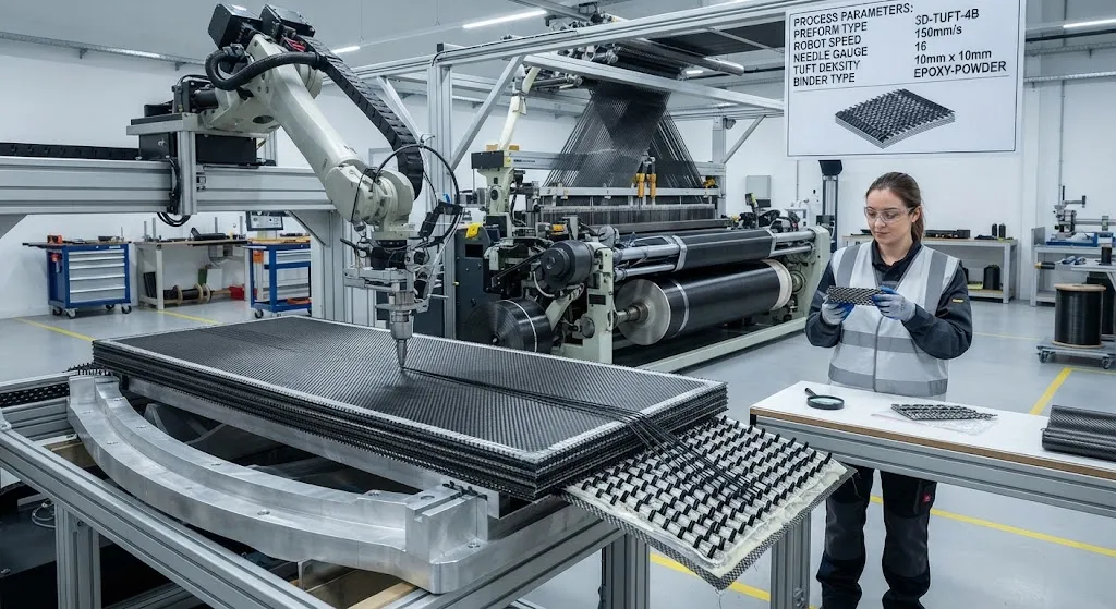 3D Woven Composites: Through-Thickness Reinforcement, Tufting and Impact Tolerance