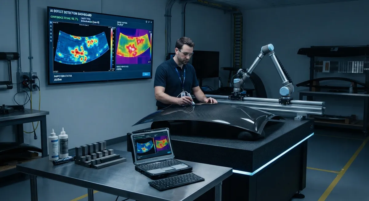 AI-Powered Defect Detection for Carbon Fiber Inspection: Machine Learning vs Traditional NDT Workflows