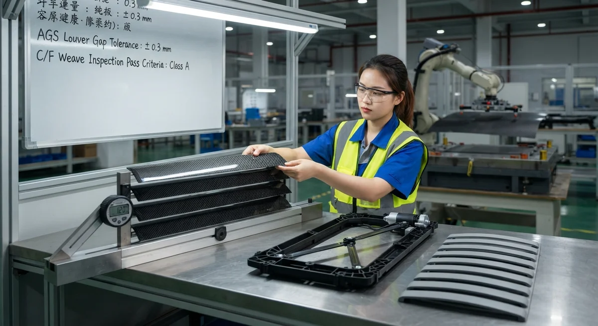 Carbon Fiber Active Grille Shutters: Lightweight Aerodynamic Components for EV Range Optimization