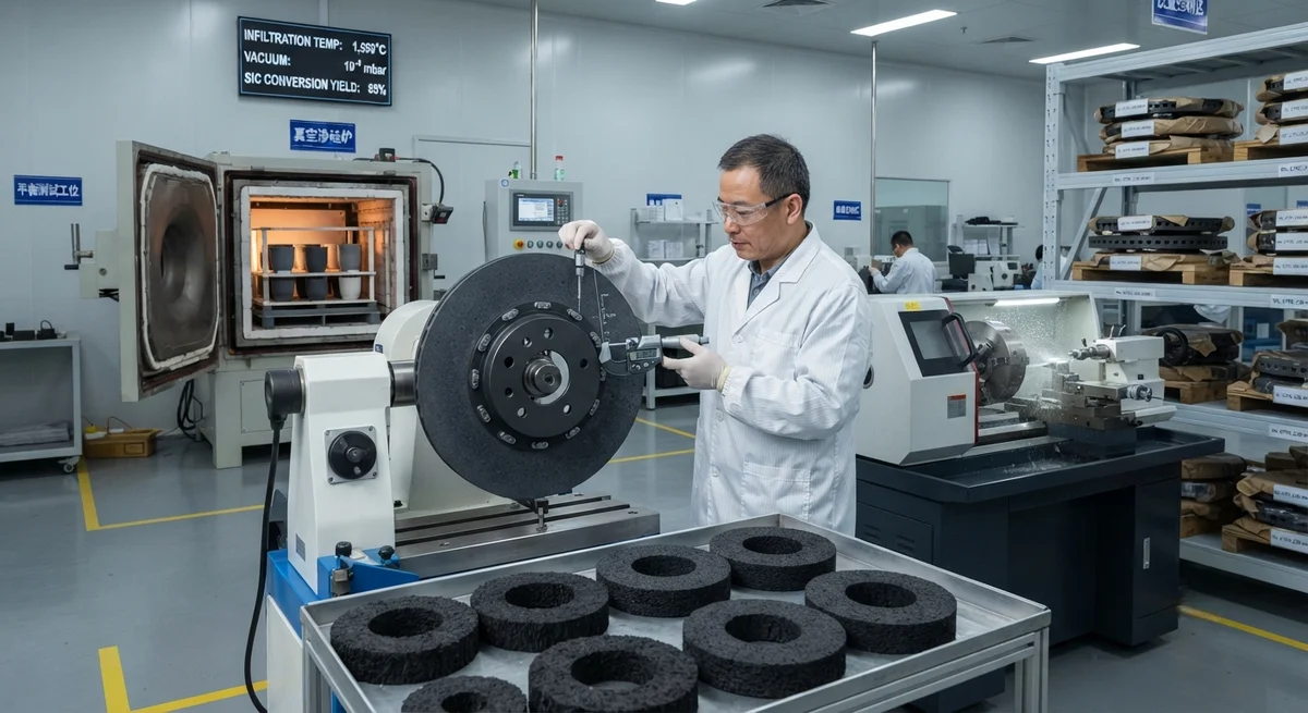 Carbon Fiber-Reinforced Ceramic Brake Rotors: Manufacturing Process and Performance vs Cast Iron and Steel