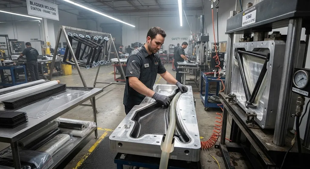 Carbon Fiber Bicycle Frame Manufacturing: Bladder Molding vs Filament Winding for Premium Frames