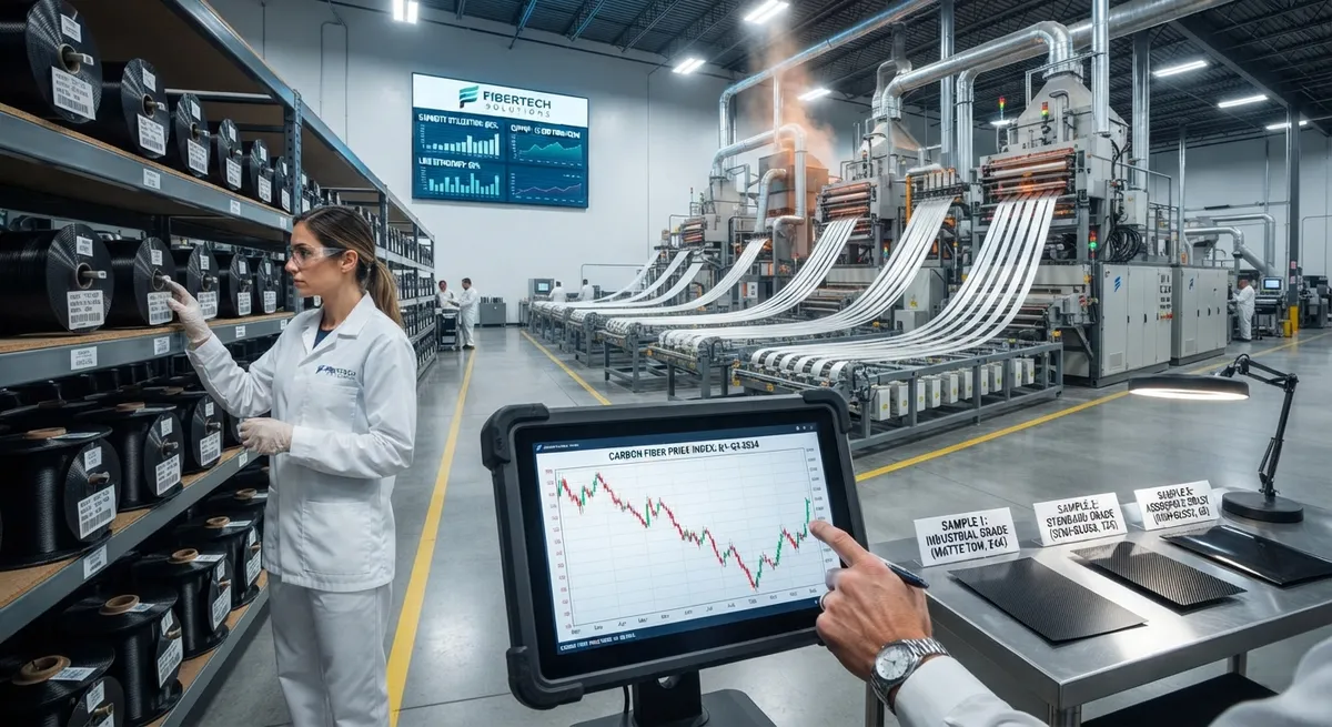 Carbon Fiber Price Index 2026: From $12/kg T300 to $80/kg Aerospace and the January Hike Cycle