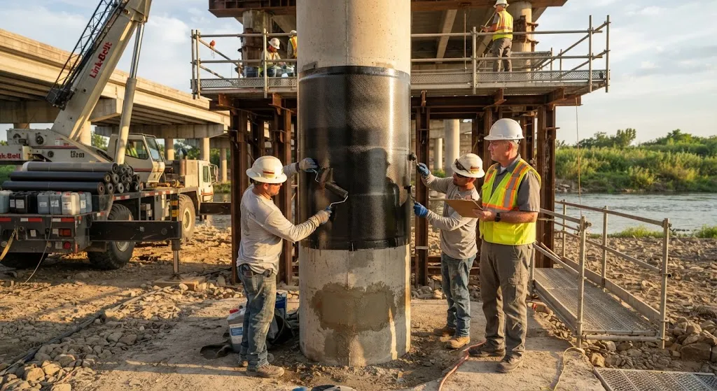 Carbon Fiber CFRP Retrofit for Infrastructure: Bridge and Building Seismic Strengthening