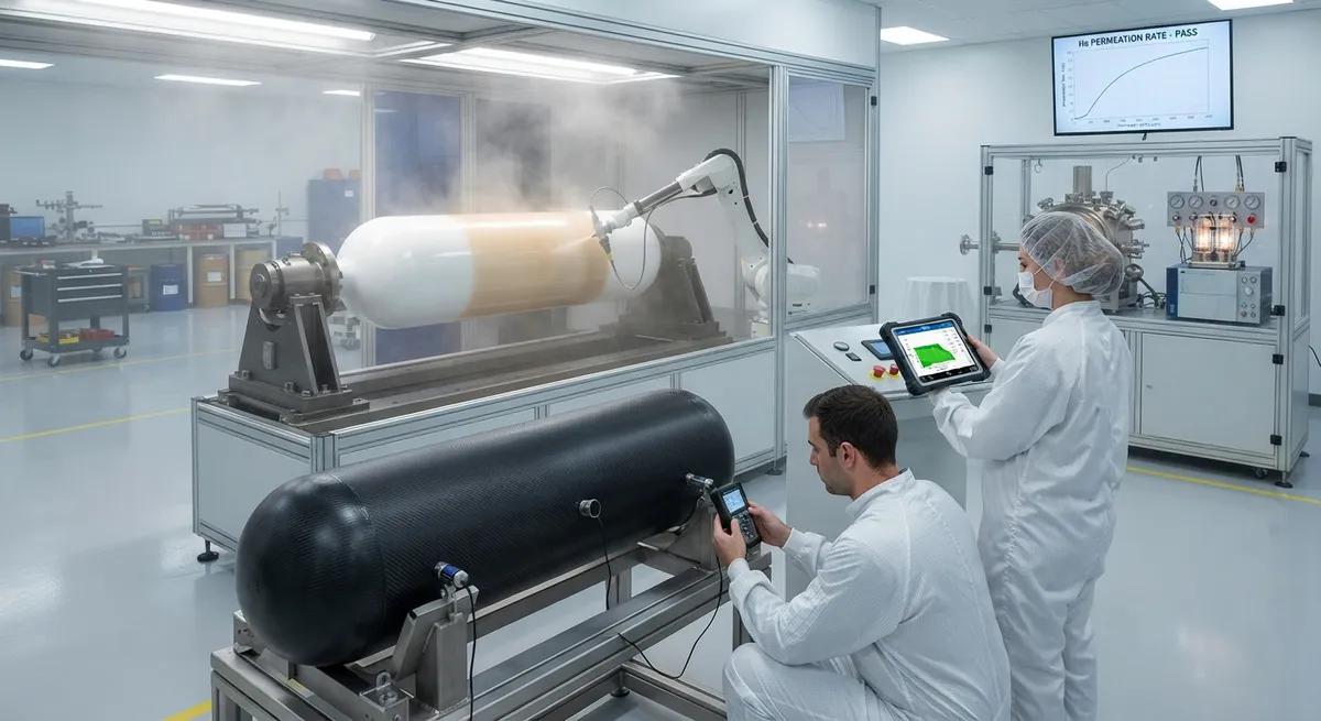 Hydrogen Permeation Barrier Coatings for Composite Tanks: Barrier Resins, Test Methods, and Leak-Proof Designs