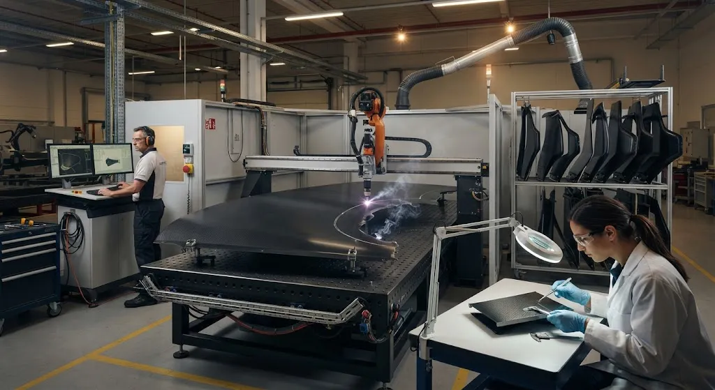 Laser Processing of CFRP: Heat-Affected Zone Control, Kerf Quality and Throughput Trade-Offs