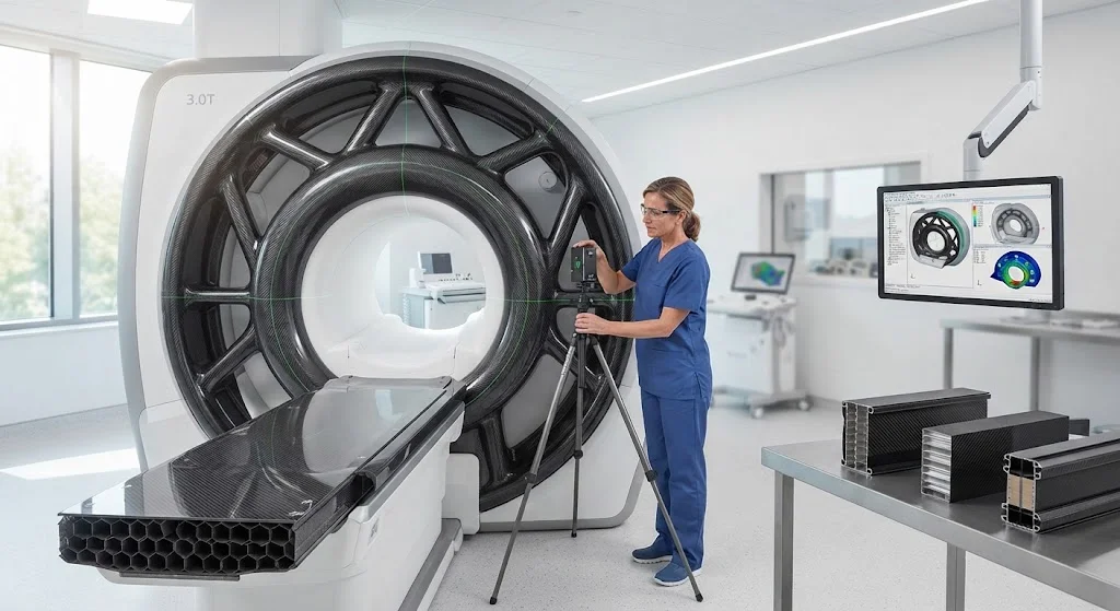Carbon Fiber Medical Imaging Equipment: Lightweight Gantry and Couch Structures for MRI/CT