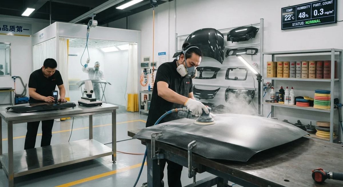Carbon Fiber Post-Processing Guide: Sanding, Polishing, and Surface Sealing Techniques
