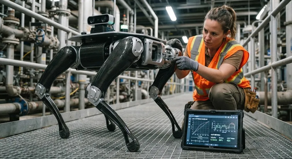 Carbon Fiber Quadruped Robot Legs: High-Stiffness Structural Design for Agile Locomotion