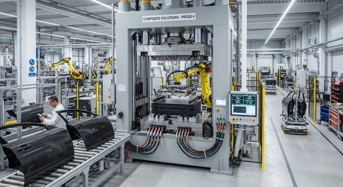 Rapid Curing Prepregs for High-Volume Automotive Production: Process Optimization