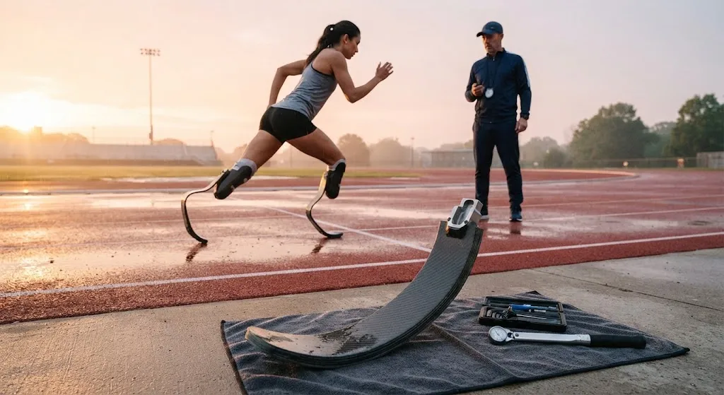 Carbon Fiber Running Prostheses: Energy-Return Blade Design and Paralympic Performance