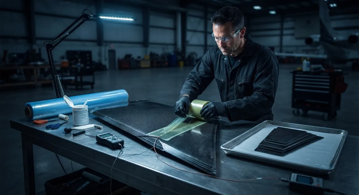 Scarf Repair of Carbon Fiber Structures: Taper Ratio, Adhesive Selection, and Certification for Bonded Repairs