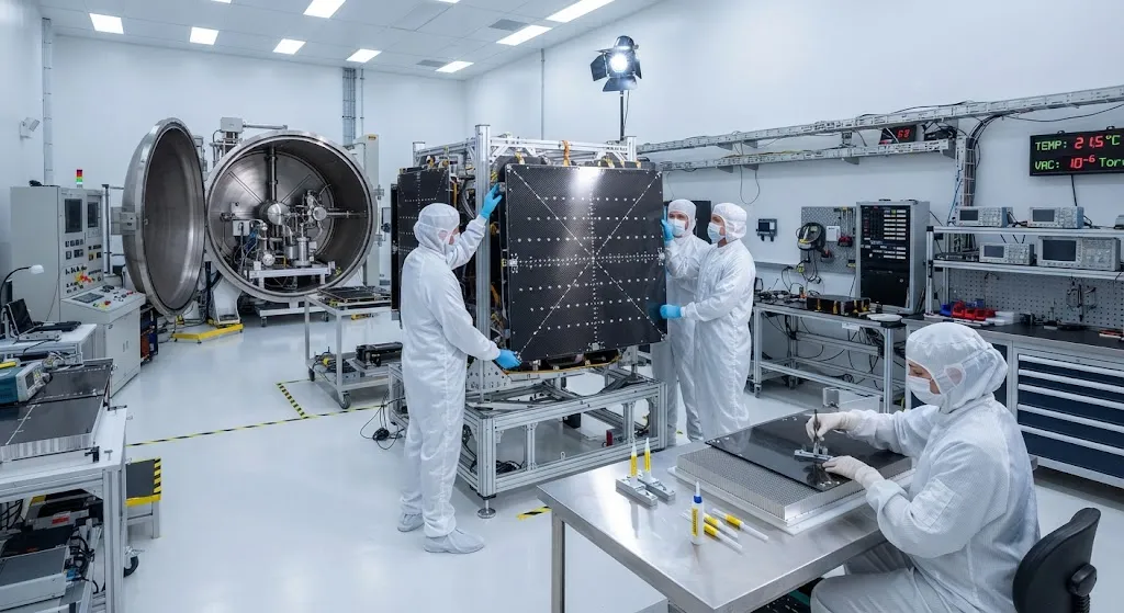 Carbon Fiber Space Radiator Panels: Lightweight Thermal Management for Satellites