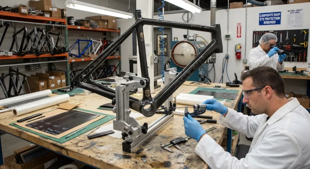 Carbon Fiber Bicycle Frame Optimization: Layup Design and Manufacturing for Competitive Racing