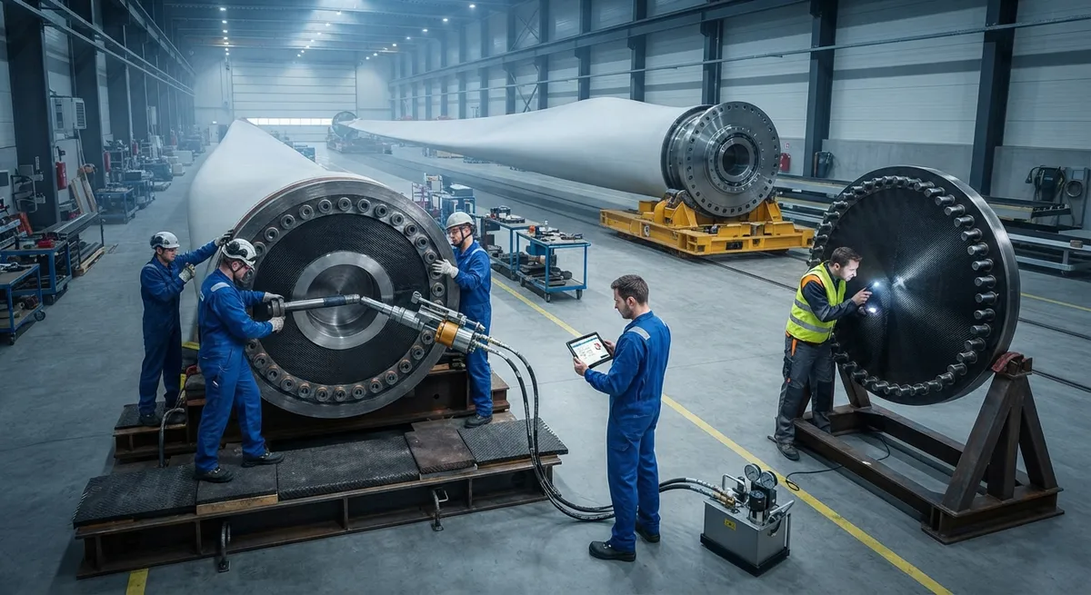 Wind Blade Root Connection Design: T-Bolts, Studs, and Bolt Fixture Load Paths