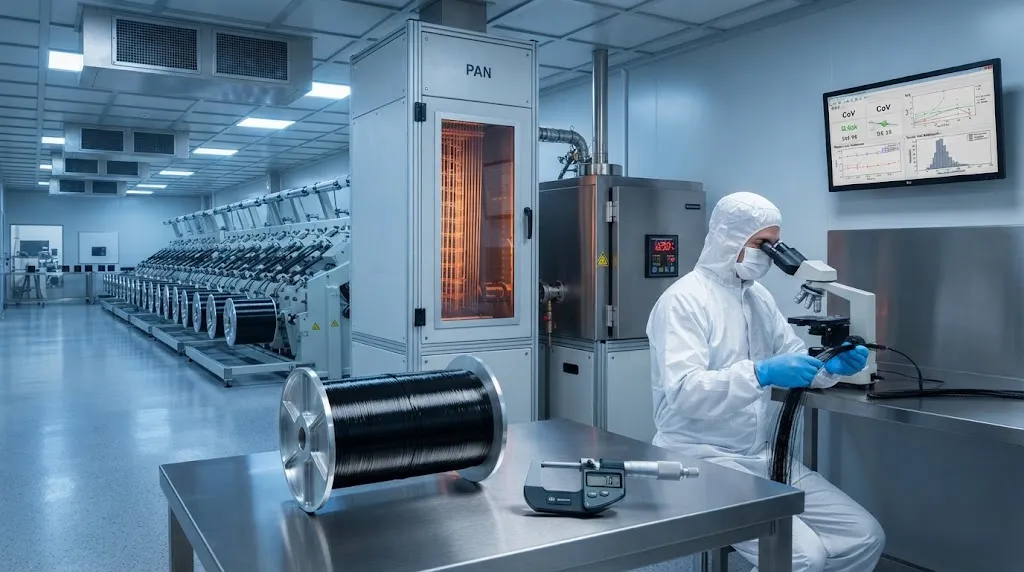 China T1000 Carbon Fiber Mass Production: Shanghai Petrochemical's 12K Breakthrough and Market Impact