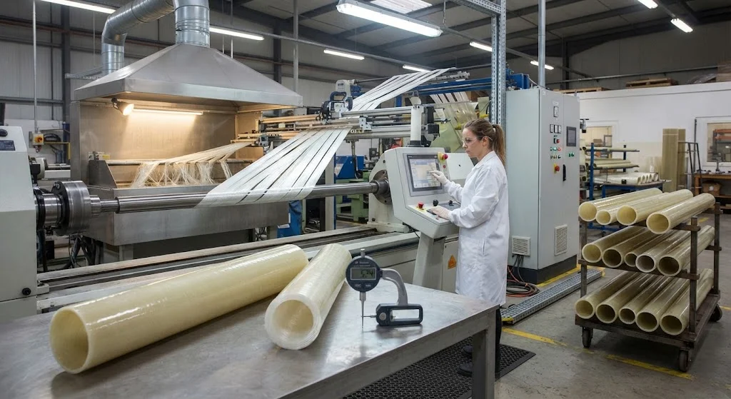 Filament Wound Fiberglass Tube: Process Parameters and Performance vs Carbon Fiber
